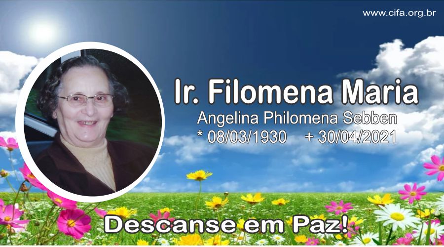Falecimento - Ir. Filomena Maria