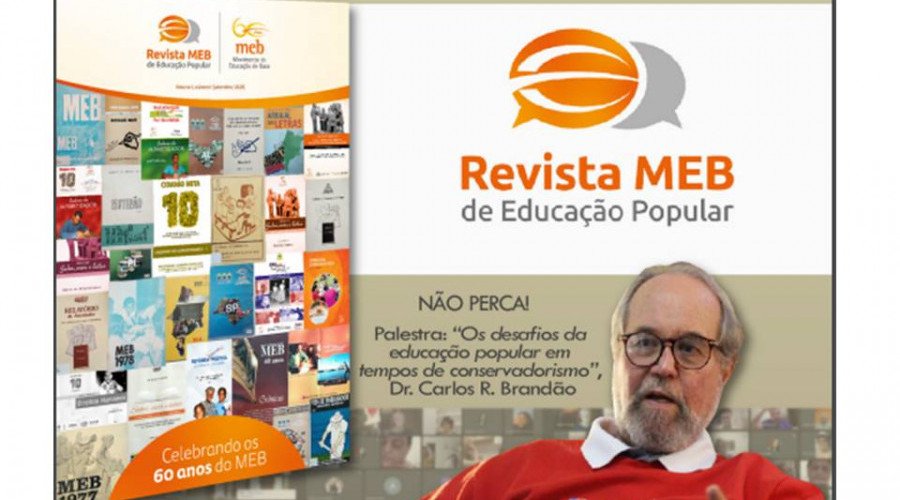 Convite para a LIVE de lançamento da Revista MEB